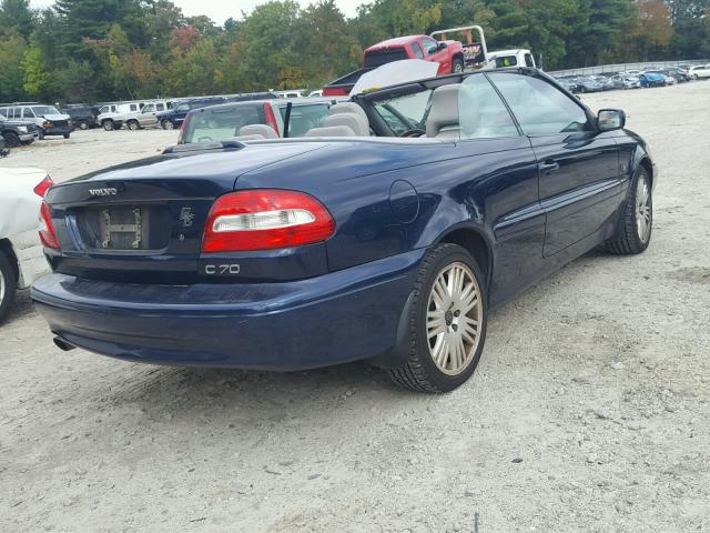 YV1NC62D74J047150 - 2004 VOLVO C70 HPT BLUE photo 4