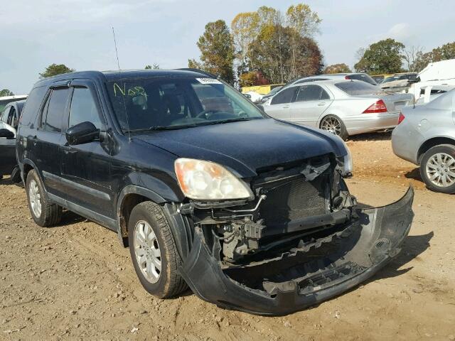 SHSRD78876U422249 - 2006 HONDA CR-V EX BLACK photo 1