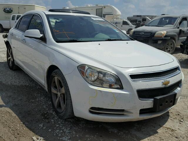 1G1ZC5EU0CF339567 - 2012 CHEVROLET MALIBU 1LT WHITE photo 1