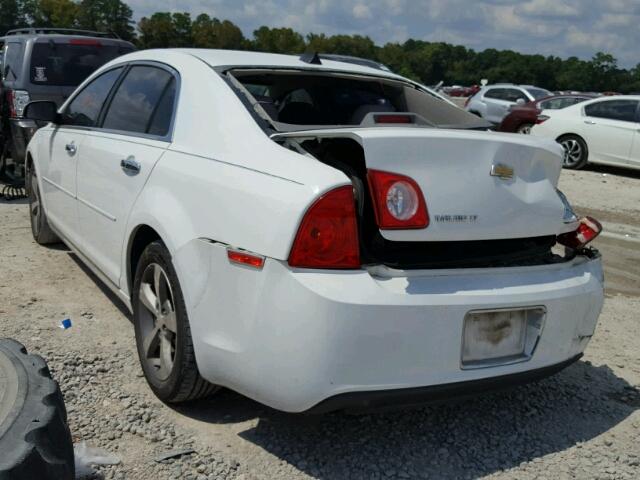 1G1ZC5EU0CF339567 - 2012 CHEVROLET MALIBU 1LT WHITE photo 3