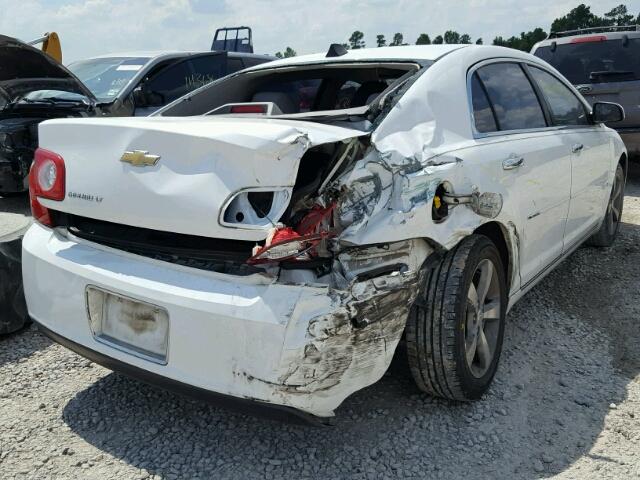 1G1ZC5EU0CF339567 - 2012 CHEVROLET MALIBU 1LT WHITE photo 4