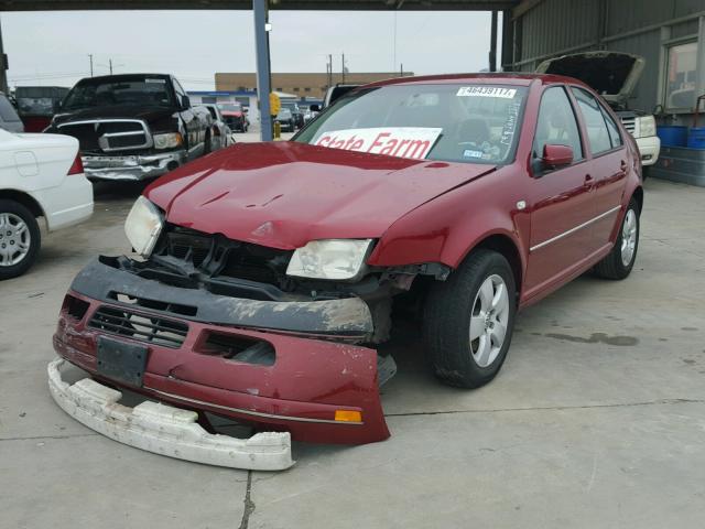 3VWSR69M55M045797 - 2005 VOLKSWAGEN JETTA GLS RED photo 2