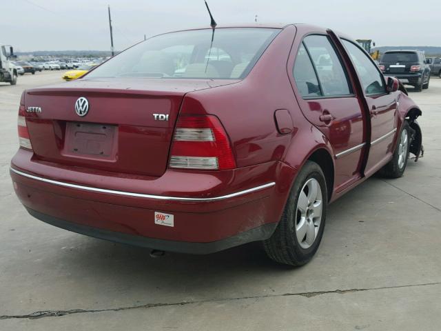 3VWSR69M55M045797 - 2005 VOLKSWAGEN JETTA GLS RED photo 4