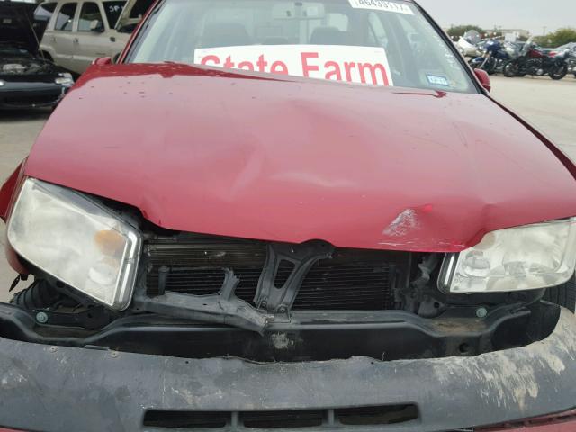 3VWSR69M55M045797 - 2005 VOLKSWAGEN JETTA GLS RED photo 7