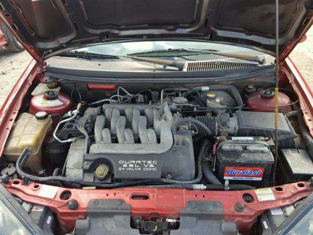 1ZWFT61L1X5661880 - 1999 MERCURY COUGAR V6 RED photo 7