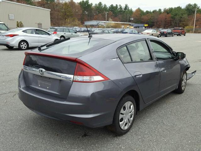 JHMZE2H35CS006158 - 2012 HONDA INSIGHT GRAY photo 4