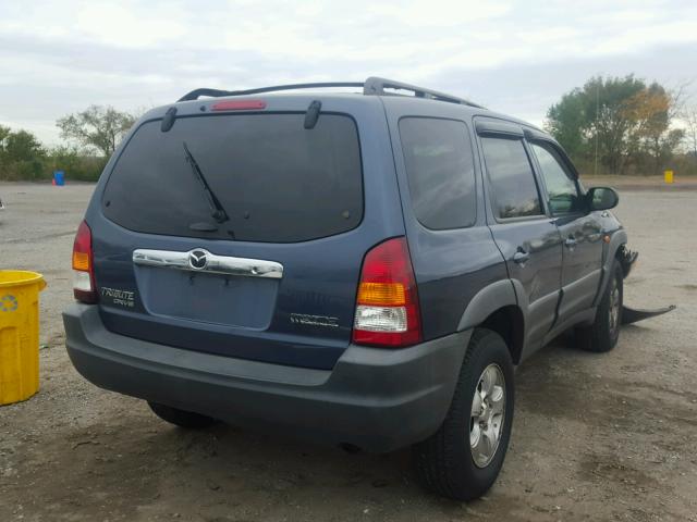 4F2YU06191KM63932 - 2001 MAZDA TRIBUTE DX BLUE photo 4