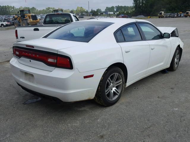 2C3CDXAT7EH145840 - 2014 DODGE CHARGER PO WHITE photo 4