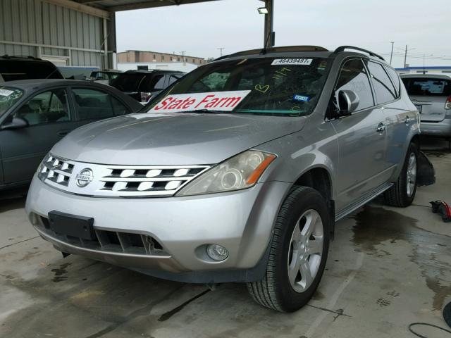 JN8AZ08T74W203127 - 2004 NISSAN MURANO SL SILVER photo 2