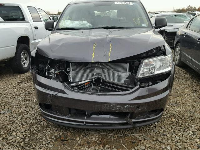 3C4PDCAB1ET227048 - 2014 DODGE JOURNEY SE GRAY photo 9