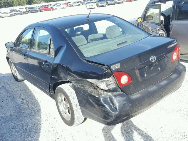 1NXBR30E65Z364379 - 2005 TOYOTA COROLLA CE BLACK photo 3