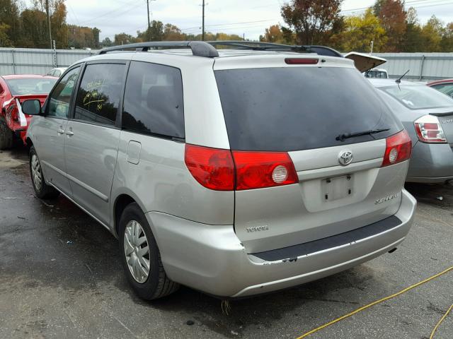 5TDZA23C76S443659 - 2006 TOYOTA SIENNA CE GRAY photo 3