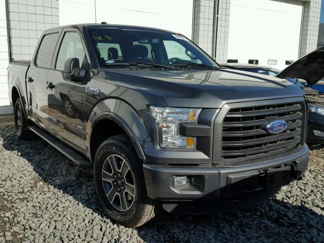 1FTEW1EP4GKD95184 - 2016 FORD F150 SUPER GRAY photo 1