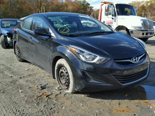 KMHDH4AE9GU645899 - 2016 HYUNDAI ELANTRA SE BLACK photo 1