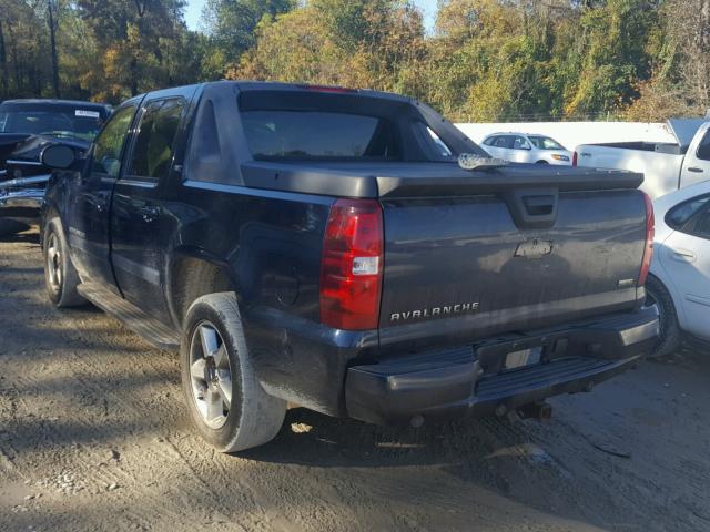 3GNFK12337G284464 - 2007 CHEVROLET AVALANCHE BLUE photo 3