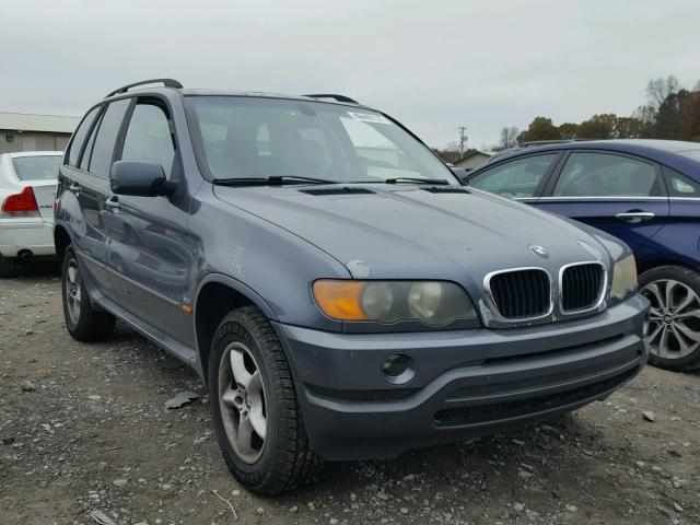 5UXFA53582LP44568 - 2002 BMW X5 3.0I GRAY photo 1