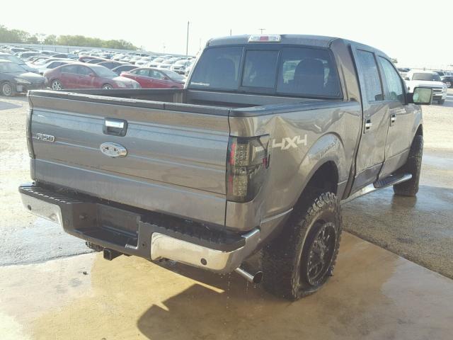 1FTFW1ET8DKF71232 - 2013 FORD F150 SUPER GRAY photo 4