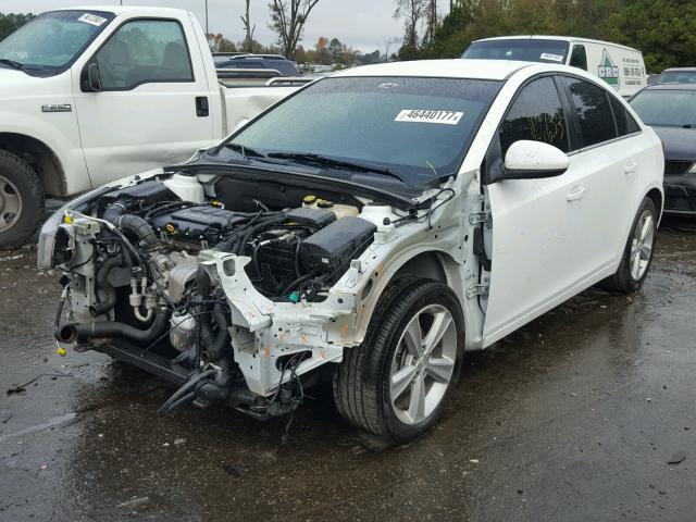 1G1PE5SBXE7185192 - 2014 CHEVROLET CRUZE LT WHITE photo 2