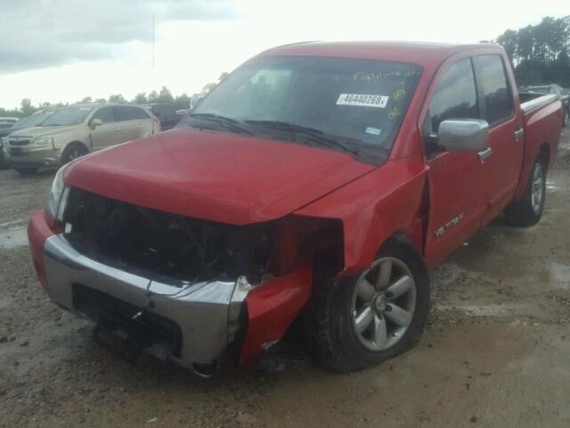 1N6BA0ED2CN317168 - 2012 NISSAN TITAN S RED photo 2