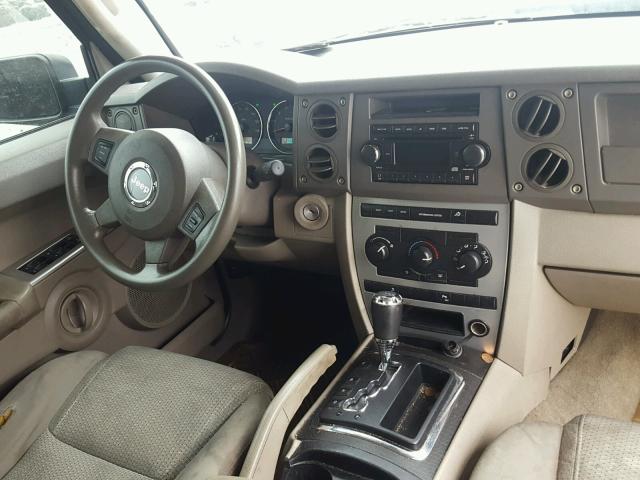 1J8HG48K16C124256 - 2006 JEEP COMMANDER CHARCOAL photo 9