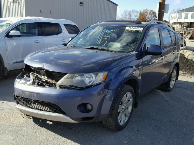 JA4MT41X98Z003590 - 2008 MITSUBISHI OUTLANDER GRAY photo 2