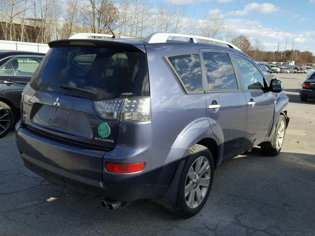 JA4MT41X98Z003590 - 2008 MITSUBISHI OUTLANDER GRAY photo 4