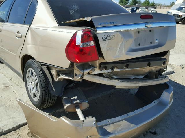 1G1ZS58F67F109666 - 2007 CHEVROLET MALIBU LS თაფლისფერი ფოტო 9