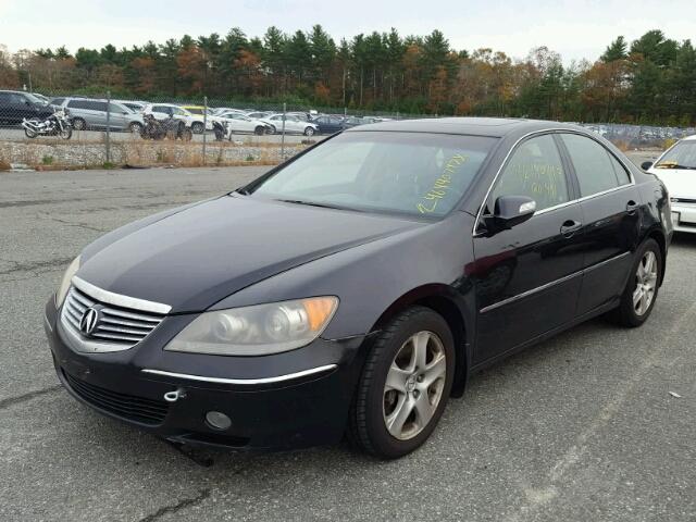 JH4KB16595C016438 - 2005 ACURA RL BLACK photo 2