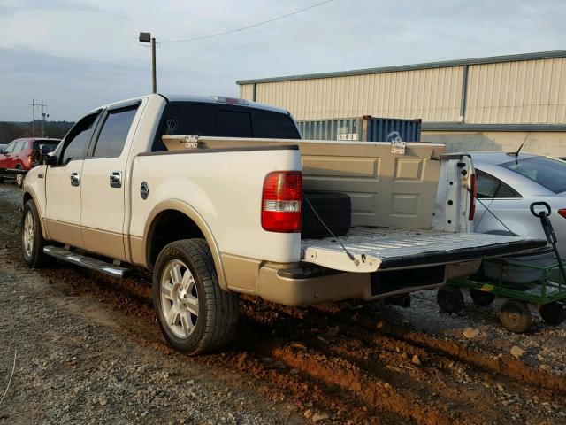 1FTPW12V47FA98985 - 2007 FORD F150 SUPER WHITE photo 3