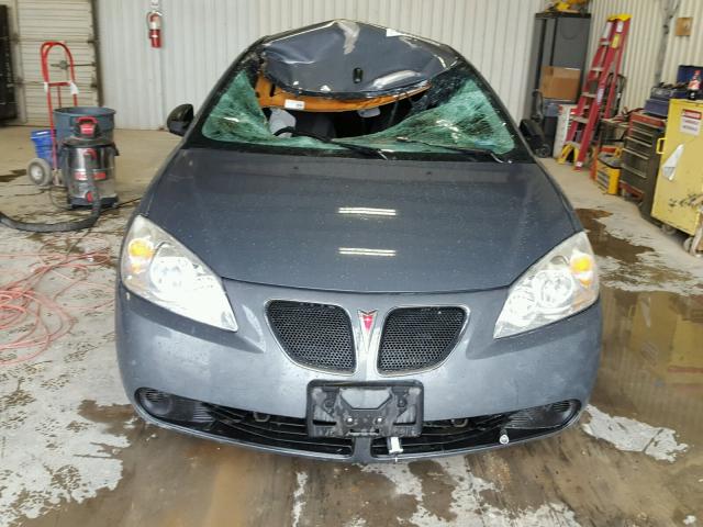 1G2ZG57B584139654 - 2008 PONTIAC G6 BASE CHARCOAL photo 9