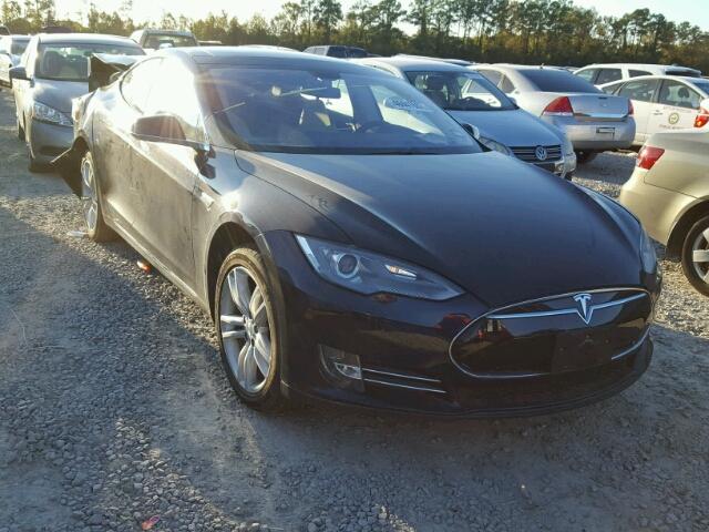 5YJSA1H18EFP41546 - 2014 TESLA MODEL S Mavi foto 1