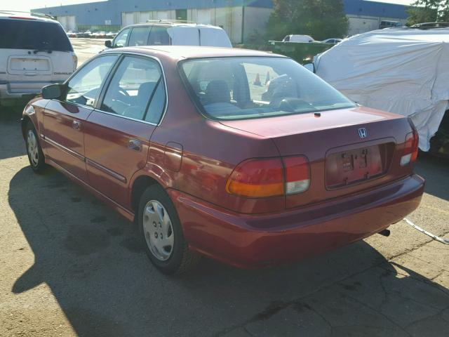 1HGEJ6577VL027781 - 1997 HONDA CIVIC RED photo 3