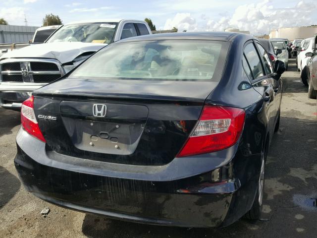 2HGFB2F5XCH588347 - 2012 HONDA CIVIC LX BLACK photo 4