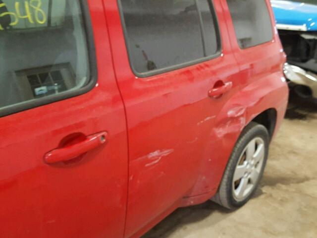3GNCA13B79S524305 - 2009 CHEVROLET HHR LS Rojo foto 9