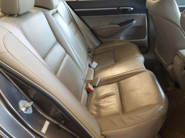 19XFA16939E007421 - 2009 HONDA CIVIC EXL ყავისფერი ფოტო 6