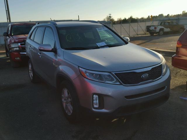 5XYKT4A67EG494031 - 2014 KIA SORENTO LX SILVER photo 1