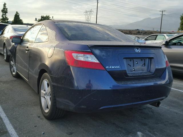 2HGFG12867H578853 - 2007 HONDA CIVIC EX ლურჯი ფოტო 3