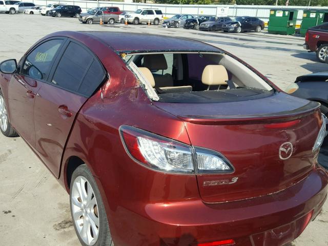 JM1BL1S53A1165910 - 2010 MAZDA 3 S RED photo 9