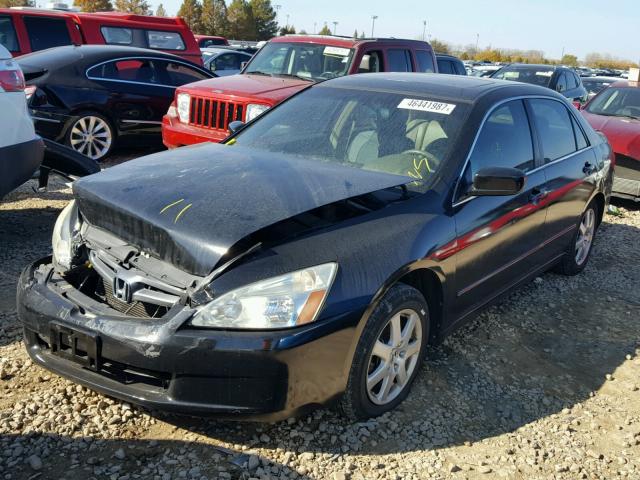 1HGCM66875A057705 - 2005 HONDA ACCORD EX BLACK photo 2