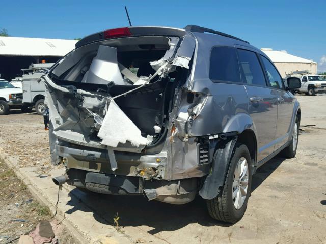 3C4PDCBG5HT532163 - 2017 DODGE JOURNEY SX SILVER photo 4