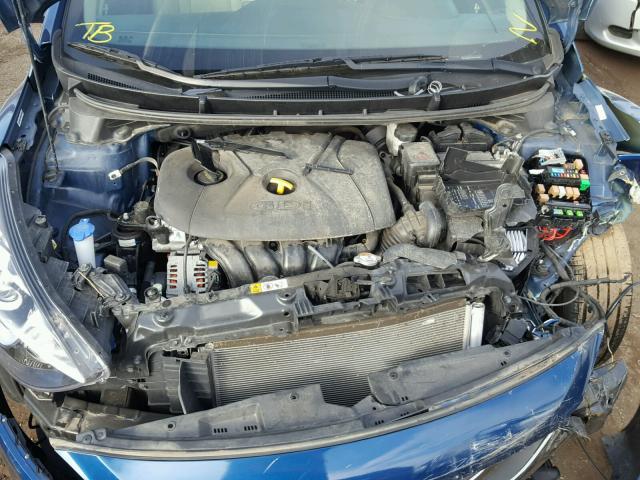 KMHD35LH2EU221554 - 2014 HYUNDAI ELANTRA GT BLUE photo 7