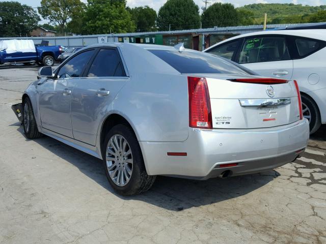 1G6DJ5E37C0101106 - 2012 CADILLAC CTS PERFOR SILVER photo 3