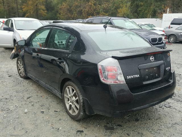 3N1CB61E48L647684 - 2008 NISSAN SENTRA SE- BLACK photo 3