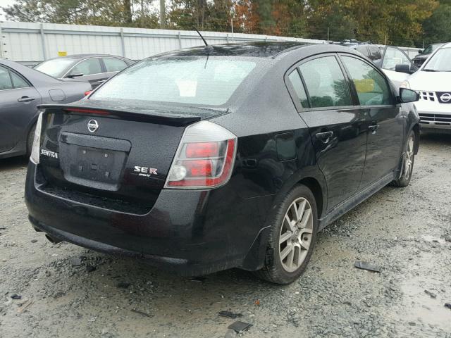 3N1CB61E48L647684 - 2008 NISSAN SENTRA SE- BLACK photo 4