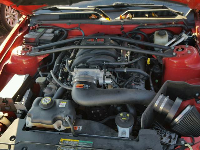 1ZVFT82H165218766 - 2006 FORD MUSTANG RED photo 7