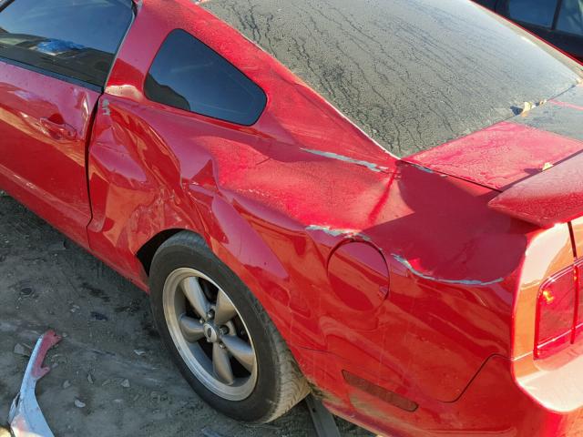 1ZVFT82H165218766 - 2006 FORD MUSTANG RED photo 9