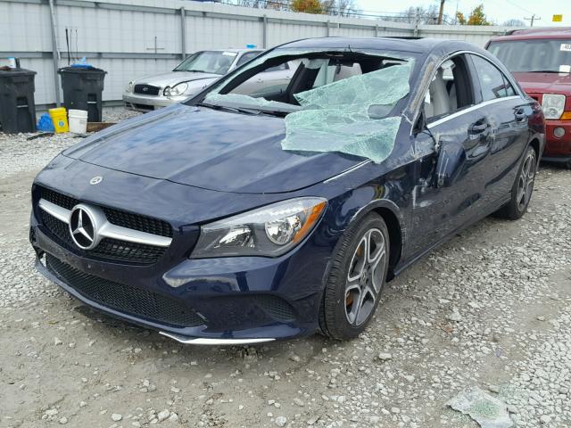 WDDSJ4GB9JN520406 - 2018 MERCEDES-BENZ CLA 250 4M BLUE photo 2