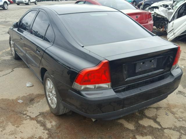 YV1RS61T642341906 - 2004 VOLVO S60 BLACK photo 3