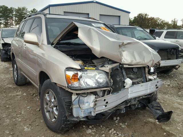 JTEGP21A450088910 - 2005 TOYOTA HIGHLANDER GOLD photo 1