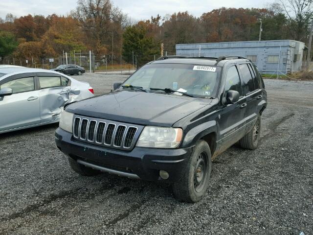 1J4GW58N34C407898 - 2004 JEEP GRAND CHER BLACK photo 2